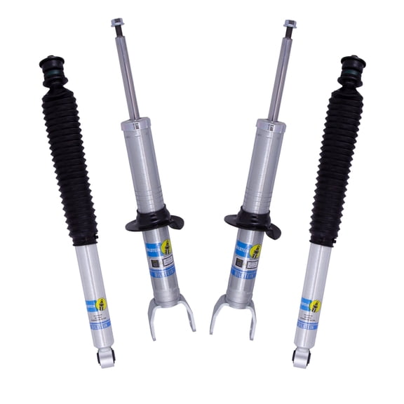 Bilstein Set of Front and Rear B8 5100 Series Shocks Compatible with 2019-2024 RAM 1500 with 0-2" Rear Lift | Provides 0-2.6" Front Lift