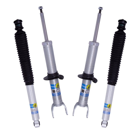 Bilstein Set of Front and Rear B8 5100 Series Shocks Compatible with 2019-2024 RAM 1500 with 0-2" Rear Lift | Provides 0-2.6" Front Lift
