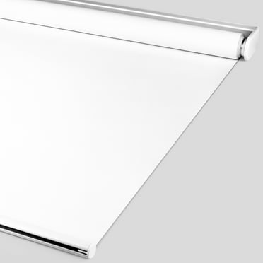 Biltek 100% Blackout Roller Shade, Window Blind with Thermal Insulated, UV Protection Fabric. Total Blackout Roller Blind for Office and Home. Easy to Install. White, 21" W x 72" H
