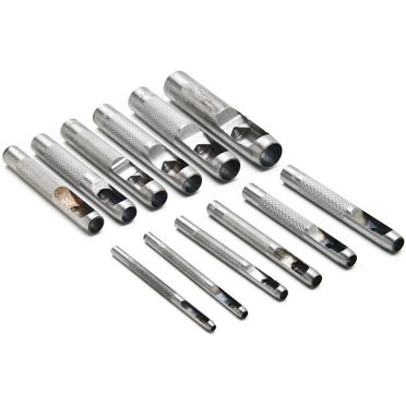 1Set Heavy Duty Hollow Punch Kit Set Gasket Leather Rubber Punching DIY Leathercraft Perforating Tools Herramientas Para Cuer