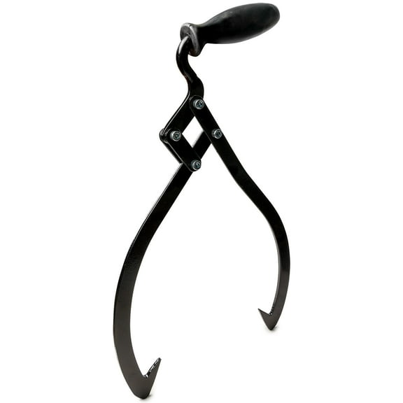 Biltek 16" Logging Skidding Tongs Non-Slip Grip- Log Lifting, Handling, Dragging & Carrying Tool