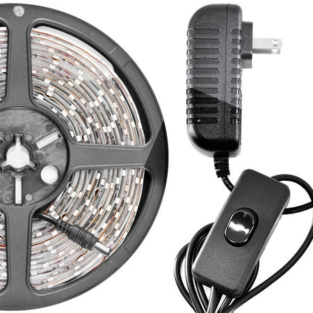 Biltek 2' ft Cool White Fishing Storage Compartment LED Strip Lighting Kit - Motorhome Boat Cabin Yacht Compartment Interior Lighting Waterproof DIY 110V-220V