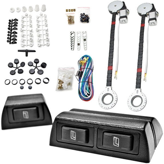 Biltek 2x Car Window Automatic Power Kit Electric Roll Up Compatible with Chevy Sonora Sprint Tahoe Trailblazer Venture Volt