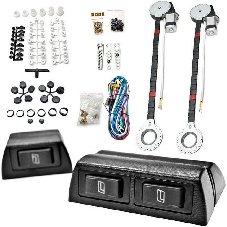 Biltek 2x Car Window Automatic Power Kit Electric Roll Up