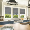 thumbnail image 1 of Biltek Gray Roman Shades Total Blackout Window Blinds Inside/Outside Mount Thermal Washable Fabric  52"W x 64"H, 1 of 9