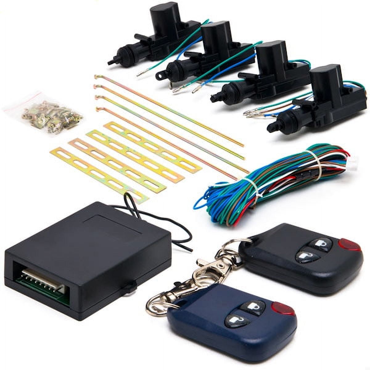 Remote Vehicle Unlocking Biltek Power Car Door Lock / Unlock Kit Keyless Remote Compatible with ...