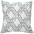 thumbnail image 1 of Biltmore Gate Blue Throw Pillow 20x20 Inches Cotton Lattice Pattern Polyfill, 1 of 4