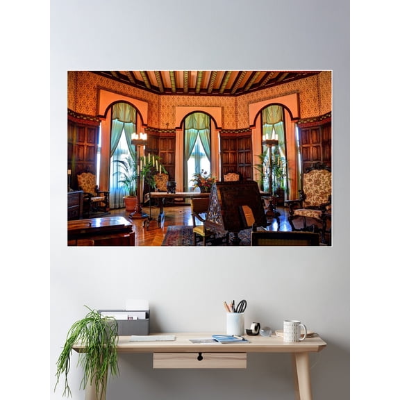 Biltmore Interior Poster Wall Art, Modern Wall Decor For Living Room Bedroom, 16x24 UNFRAMED
