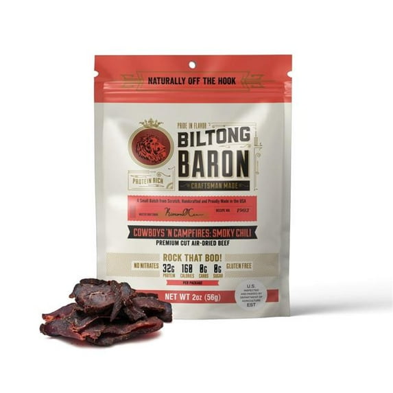 Biltong Baron 40001 2 oz Cowboys N Campfires, Smoky Chili Recipe