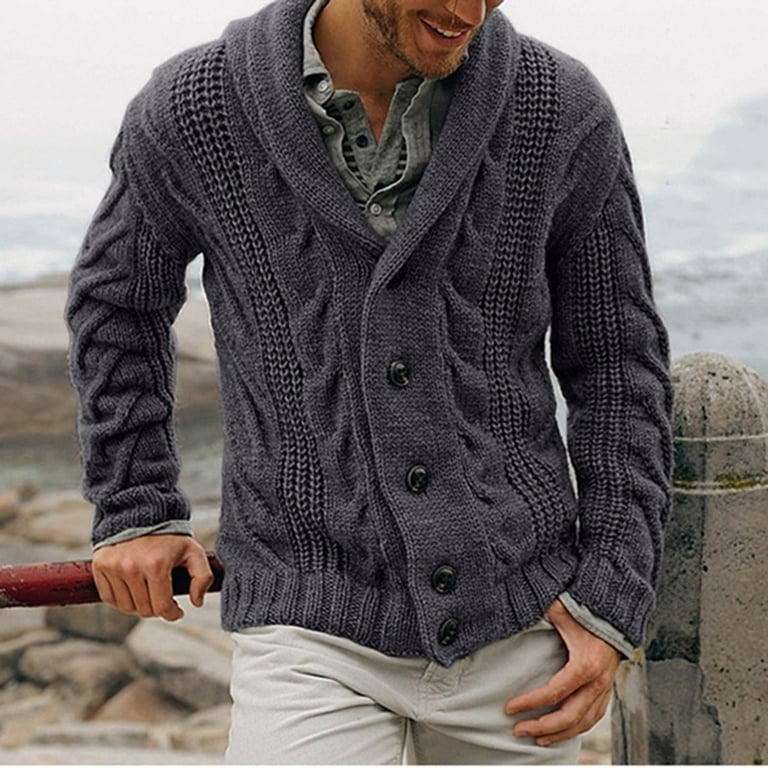 Front open sweater deals for men