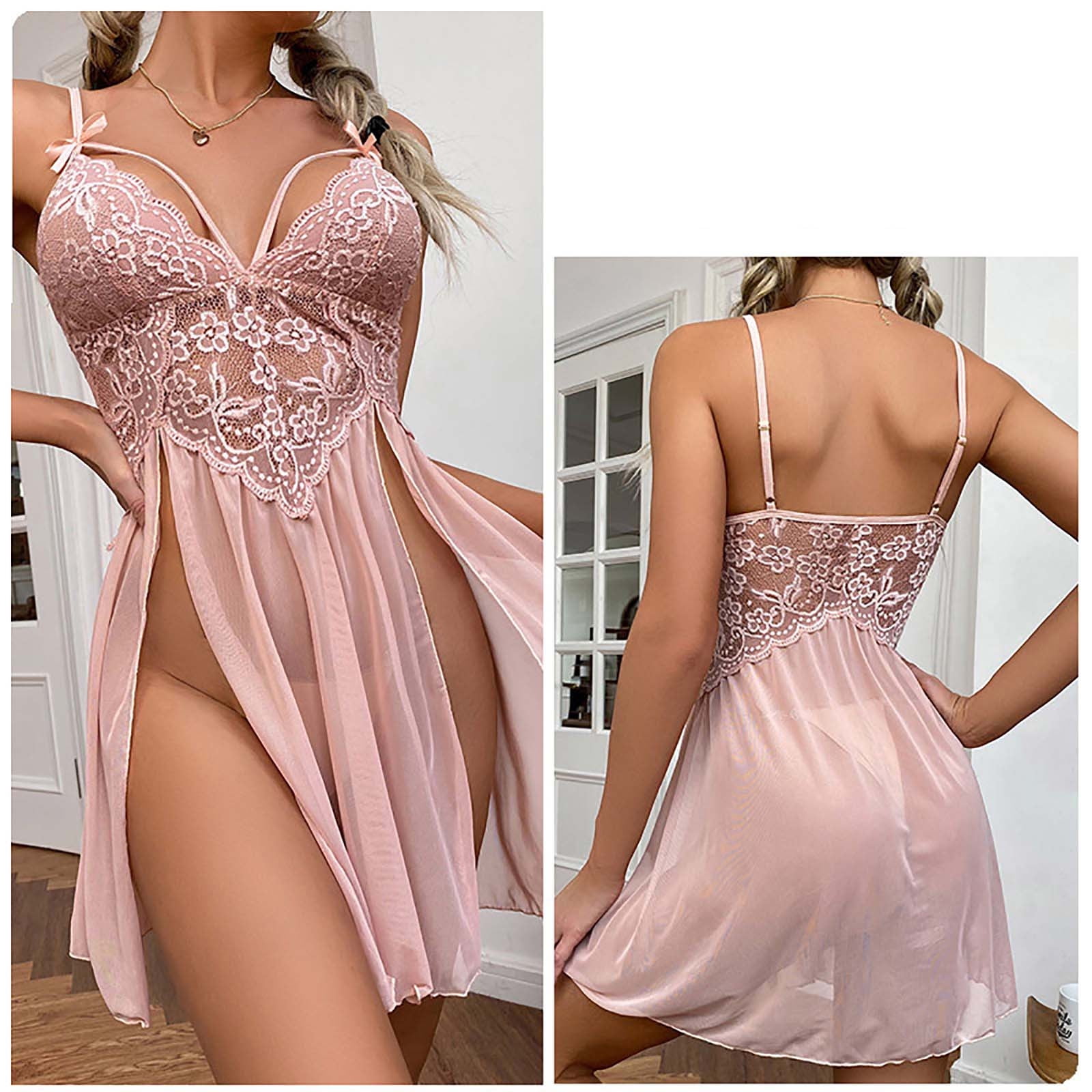 Hot Bridal Taupe Net Babydoll Honeymoon Bikini & Night Dress With Pant –  Klamotten