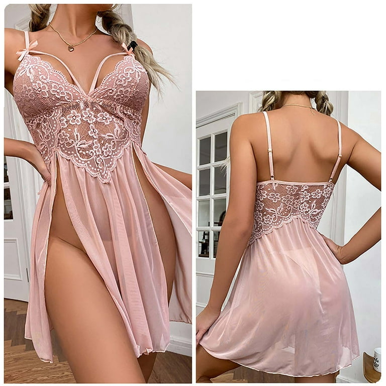 Bilu Night Gowns For Adult Women, Women'S Sexy Gauze Perspective