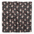 thumbnail image 1 of Bimba Black Lhasa Apso & Bow Dog Pure Silk Printed Scarf Dupatta Head Neck Wrap Bandanas For Women 40 x 80 Inches, 1 of 6