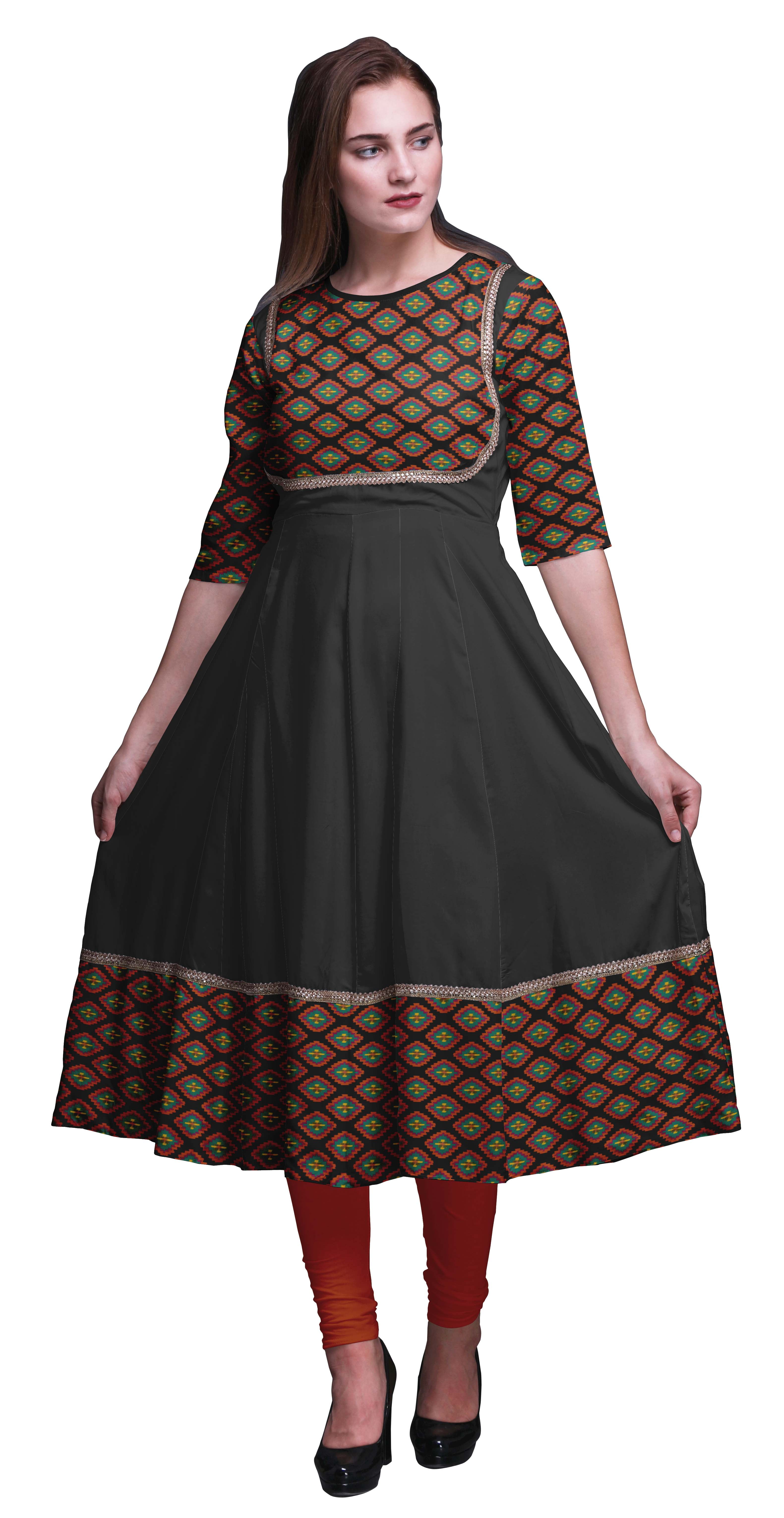 Bimba Net Anarkali Kurta Kurti Indian Ethnic Designer Dress for Women