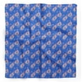 thumbnail image 1 of Bimba Blue Cage & Roses Floral Printed Pure Silk Scarf Neck Wrap Summer Hair Bandanas For Women 40 x 40 Inches, 1 of 6