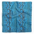 thumbnail image 1 of Bimba Blue Leopard & Snake Animal Skin Printed Pure Silk Scarf Neck Wrap Summer Hair Bandanas For Women 40 x 40 Inches, 1 of 6