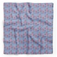 thumbnail image 1 of Bimba Blue Pink Floral & Printed Pure Silk Scarf Neck Wrap Summer Hair Bandanas For Women 40 x 80 Inches, 1 of 6