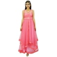 thumbnail image 1 of Bimba Bridal Long Party Wear Maxi Dress Flared Bridesmaid/ Prom Dress, 1 of 9