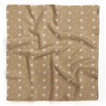 thumbnail image 1 of Bimba Brown Heart & Dots Printed Pure Silk Scarf Neck Wrap Summer Hair Bandanas For Women 40 x 40 Inches, 1 of 6
