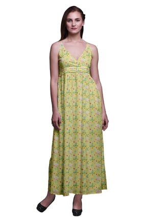 Butterfly Printed Adjustable Spaghetti Strap Long Maxi Dress Summer Beachwear-XX-Large