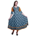 thumbnail image 1 of Bimba Classic Printed Indian Kurtis Tunic Long Anarkali Dress For Women, 1 of 5
