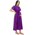 thumbnail image 1 of Bimba Cotton Kaftan Delivery Gown Wear Front & Back Buttons Caftan With Belt, 1 of 7