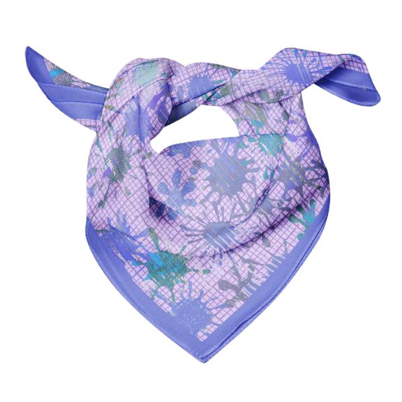 Bimba Cotton Voile Rectangular Printed Scarf Women Wrap Bandanas-40 x 40 Inches