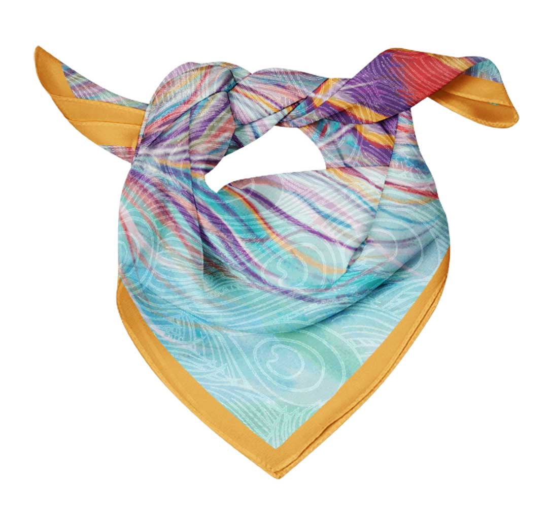Bimba Cotton Voile Rectangular Printed Scarf Women Wrap Bandanas-40 x ...