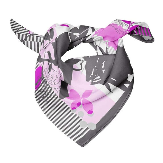 Bimba Cotton Voile Rectangular Printed Scarf Women Wrap Bandanas-40 x 80 Inches