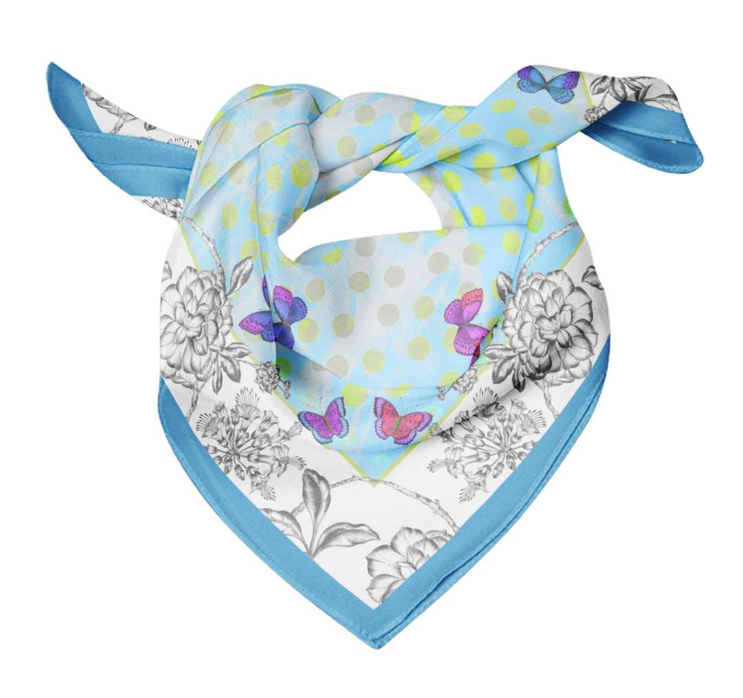 Bimba Cotton Voile Rectangular Printed Scarf Women Wrap Bandanas-40 x ...