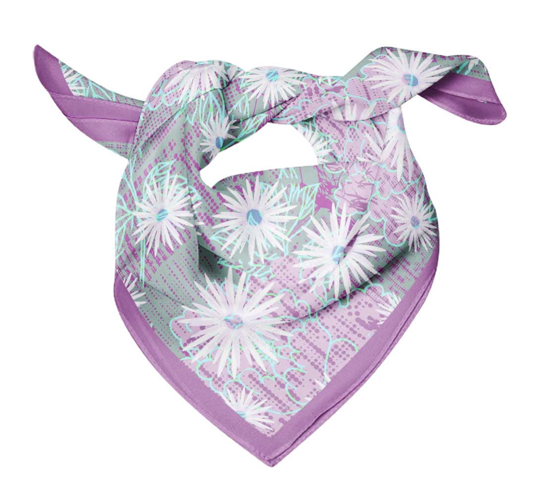 Bimba Cotton Voile Rectangular Printed Scarf Women Wrap Bandanas-40 x ...