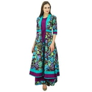 Bimba Designer 2 Piece Kurta Maxi Dress Cotton Kurti Indian Custom Clothing