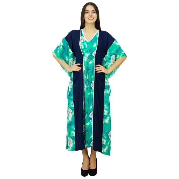 Bimba Designer Collection Ladies Pannel Caftan Long Kaftan Night Gown Cover Up Maxi Dress