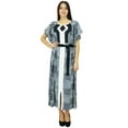 thumbnail image 1 of Bimba Designer Polyester Long Kaftan With Belt Cover Up Maxi Gown Ladies Caftan, 1 of 6