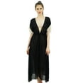 thumbnail image 1 of Bimba Designer Sheer Beach Coverup Dress with Drawstring & Tassel Sleeves Bikini Cover Up Shrug, 1 of 8
