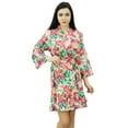 thumbnail image 1 of Bimba Floral Cotton Short Robe Getting Ready Bride Bridesmaid Coverup Robes Gift, 1 of 7