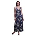 thumbnail image 1 of Bimba Floral Ladies Long Summer Sleeveless Tye Dye Print Casual Maxi Beach Dress-Large, 1 of 6