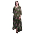 thumbnail image 1 of Bimba Floral Ladies Plus Size Kaftan Summer Wear Beach Coverup Kimono Caftan-4X-5X, 1 of 5