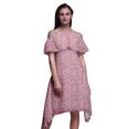 thumbnail image 1 of Bimba Floral Print Womenâ€™s Chic Style Cold Shoulder Shift Dress Summer Tunic -X-Large, 1 of 6