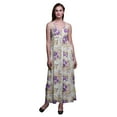 thumbnail image 1 of Bimba Floral Printed Adjustable Spaghetti Strap Long Maxi Dress Summer Beachwear-Large, 1 of 5