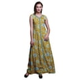thumbnail image 1 of Bimba Floral Printed Front Slit Sleeveless Summer Spring Long Women BeachÂ&nbsp;Dress-XX-Large, 1 of 5