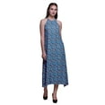 thumbnail image 1 of Bimba Floral Summer Holiday Party Halter Neck Beachwear Women BacklessÂ&nbsp;Dress-Small, 1 of 1