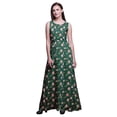 thumbnail image 1 of Bimba Floral Women Round Neck Printed Evening PartyÂ&nbsp;DressÂ&nbsp;Sleeveless Gown-Medium, 1 of 6