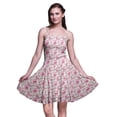 thumbnail image 1 of Bimba Floral Women Smocked Above Knee Cocktail Dress Flowy Summer Sun Dress-XX-Large, 1 of 5