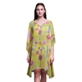 thumbnail image 1 of Bimba Flower Ladies Plus SizeÂ&nbsp;KaftanSummer Wear Beach Coverup Kimono Caftan-S-L, 1 of 5