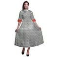 thumbnail image 1 of Bimba Geometric Women Casual Shirt Dress Print Party Mid-Calf Swing Dress-XXX-Large, 1 of 1