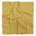 thumbnail image 1 of Bimba Gold Ranunculus & Roses Floral Printed Pure Silk Scarf For Hair Neck Head Bandanas For Women 40 x 80 Inches, 1 of 6