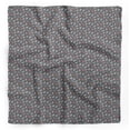 thumbnail image 1 of Bimba Gray Artistic Feather Pure Silk Printed Scarf Dupatta Head Neck Wrap Bandanas For Women 40 x 80 Inches, 1 of 6