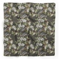 thumbnail image 1 of Bimba Gray Floral & Bird Pure Silk Printed Head Bandanas Summer Neck Wrap Scarf 40 x 40 Inches, 1 of 6
