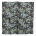 thumbnail image 1 of Bimba Gray Leaves & Blue Flower Floral Printed Pure Silk Scarf For Hair Neck Head Bandanas For Women 40 x 40 Inches, 1 of 6